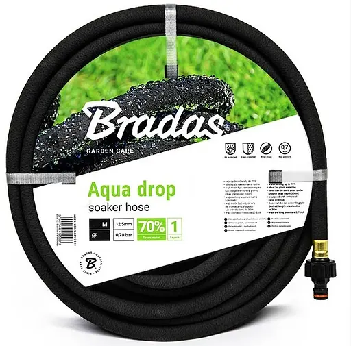 Сочащийся шланг Bradas AQUA-DROP 1/2" – 25 м WAD1/2025 - фото 1