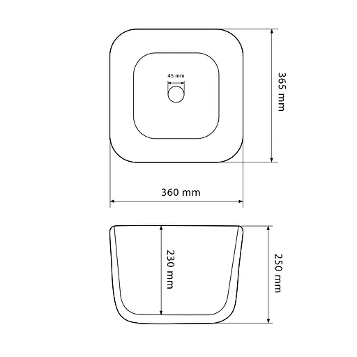 Умивальник VBI Demonte white накладний VBI-016602, Білий - фото 4