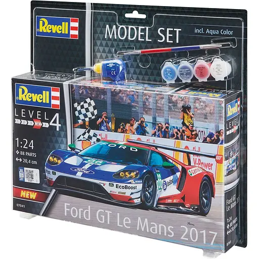 Сборная модель Revell Автомобиль Ford GT - Le Mans уровень 4, масштаб 1:24, 88 деталей (RVL-67041) - фото 1