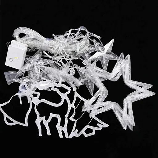 Гирлянда светодиодная штора LED Technology Рождественская 138 led 2.5 м ширина Warm White - фото 4