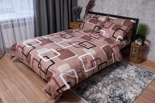 Комплект постельного белья Moon&Star Бязь Gold Люкс Gina King Size 220x240 наволочки 2х70х70 - фото 1