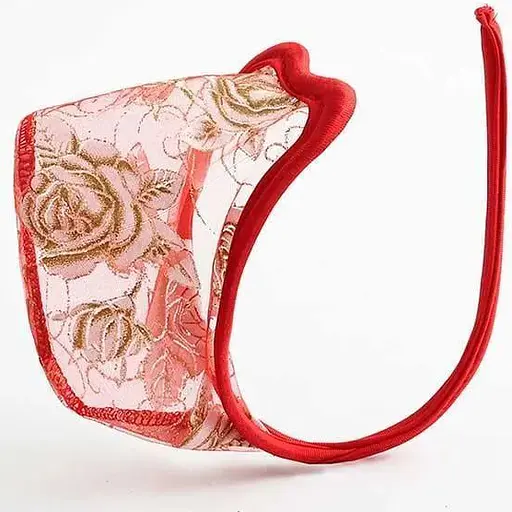 С-стрінги червоні чоловічі без лямок комфортні L XL з мереживом