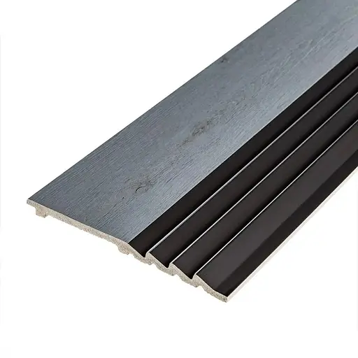 Рейка декоративна Wall Sticker PS 2900х160х11 мм Сіре дерево з чорним SW-00002149-