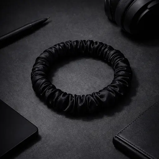 Набор из 5 штук шелковых резинок для волос Чумацкий Шлях - выбери настроение - Choose Your Mood Размер S (1239-02) - фото 4