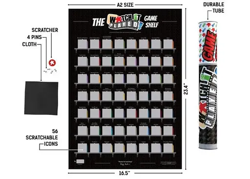 Top Scratch Скретч постер Watch It Played Game Shelf (ВР_С-ПВПГШ) - фото 6