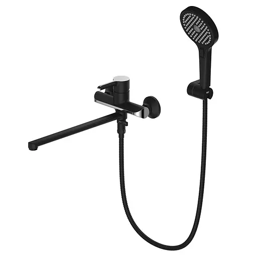 Смеситель для ванны Gappo G2203-6 черный/хром Черный матовый - фото 1