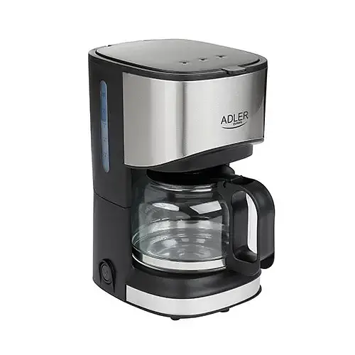 Кофеварка капельная кофемашина Adler AD 4407 подогревающая платформа стильная Польша 0.7 л 550 Вт - фото 2