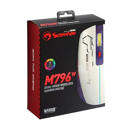 Миша MARVO Wireless Programmable Mouse M796W |2.4G/BT5.1, 1000-3200dpi| - фото 2