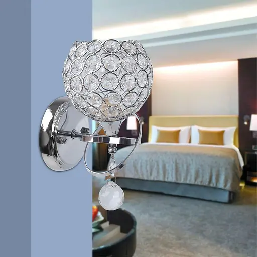 Декоративный хрустальный настенный светильник - фото 2