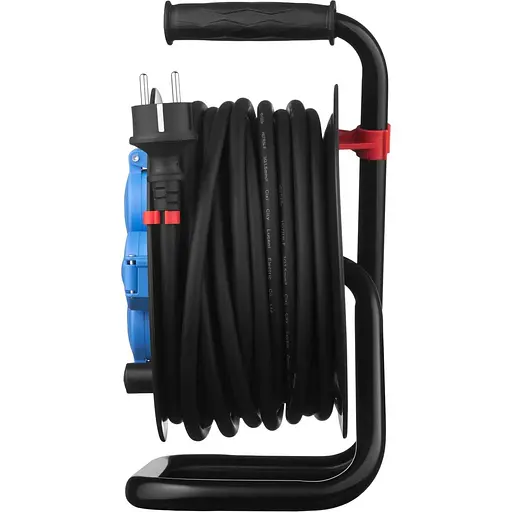 Сетевой фильтр 4XSchuko на катушке, IP44, 3G*1,5 мм, 20 м, черный (2E-CR4315IP44M20) - фото 3