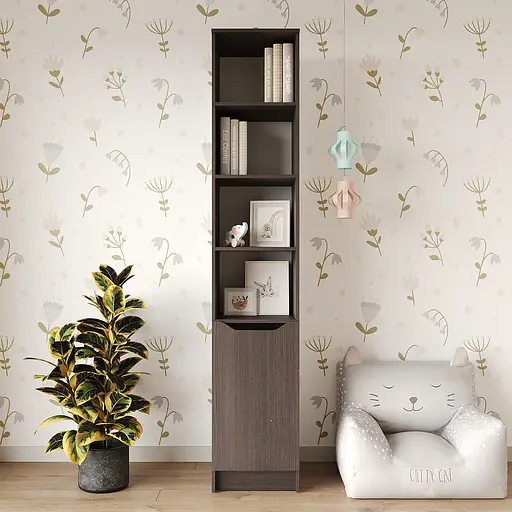 Пенал с открытыми полками 1Д Лилу 40x40x210 см Дуб ристрето (MBS-1397) - фото 2