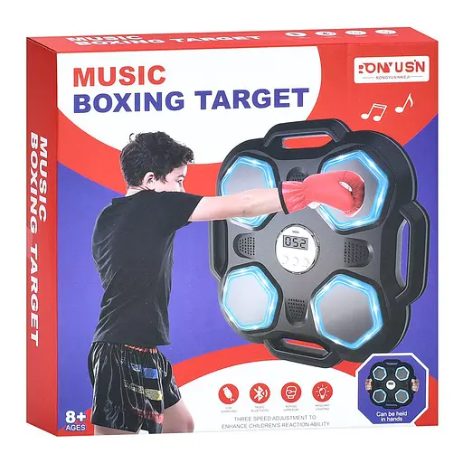 Електронний боксерський набір, підсвічування, музика, на батарейках (В асортименті)