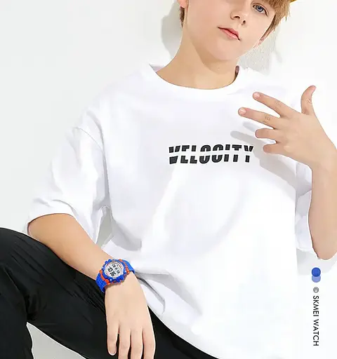 Детские спортивные наручные часы Skmei 1616 Синий - фото 6