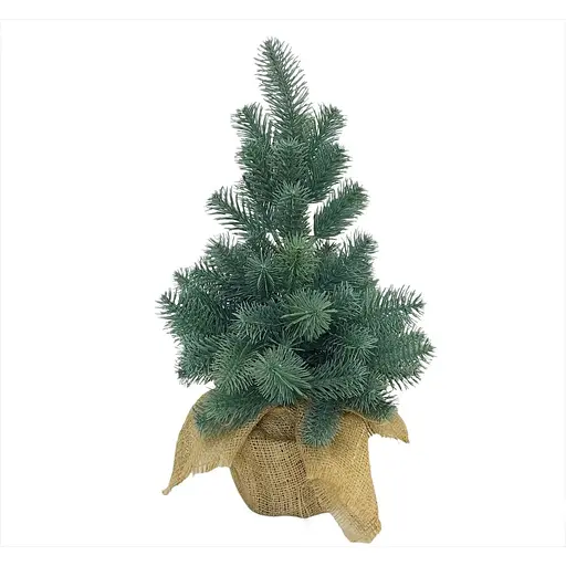 Ялинка Hvoya Premium лита в мішковині 50 см блакитна