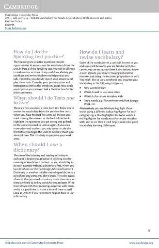 Cambridge Vocabulary IELTS For Bands 6.5 and above With Answers and Downloadable Audio - фото 3