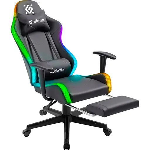 Геймерское кресло Defender Watcher RGB Black (64334) [129007] - фото 4