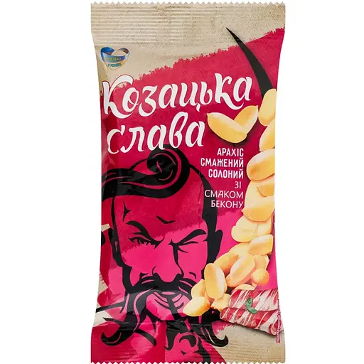 Арахіс смажений солоний Козацька Слава зі смаком бекону 100 г - фото 1