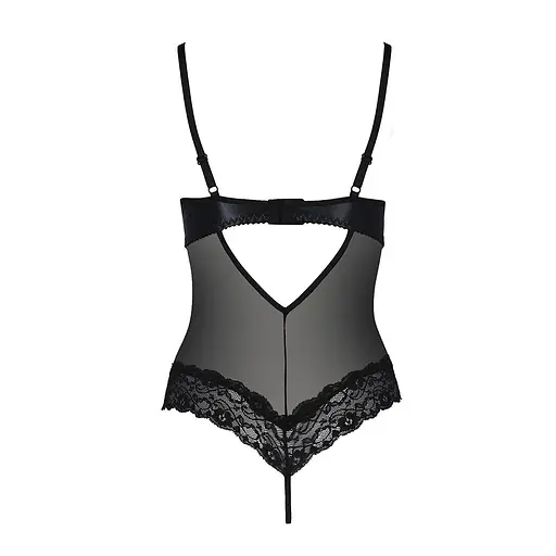 Боди с открытой грудью Passion Exclusive NORTH Body black L/XL - фото 4
