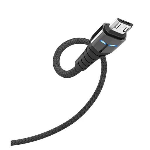 Кабель Micro USB Koni Strong Nobility flash charging KS11 м 1.2 м черный - фото 1