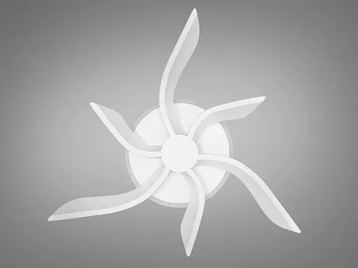 Пристельова світлодіодна люстра з пультом, підсвічуванням, 55W, біла - фото 4