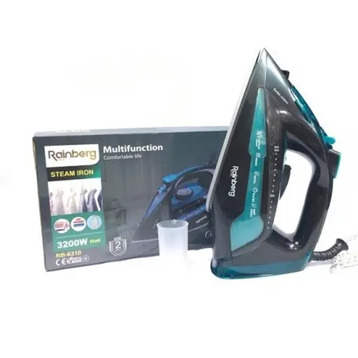 Гладильный паровой утюг Rainberg RB-6310 с керамическим покрытием подошвы 3200Вт Голубой с черным - фото 2