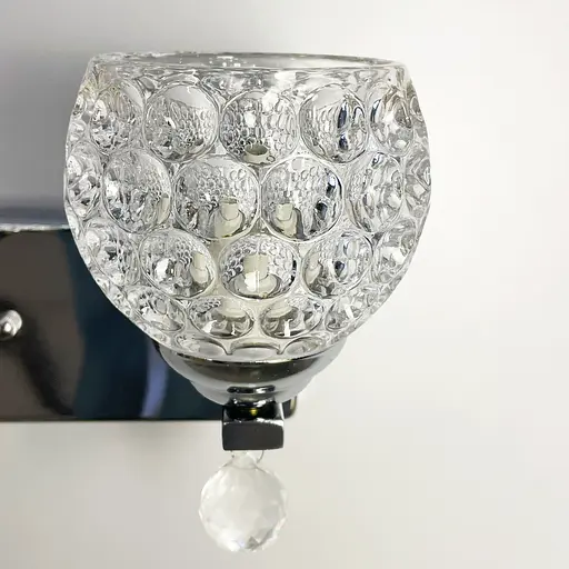 Вишукане бра у корпусі кольору чорний хром Line F Арт. 10132/3  - фото 3