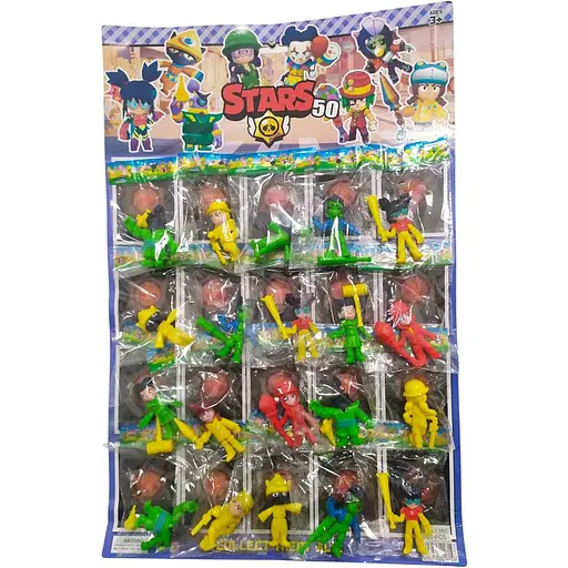 Герои Brawl Stars 50 сезон, 20 шт. отрывные на планшете, 2392