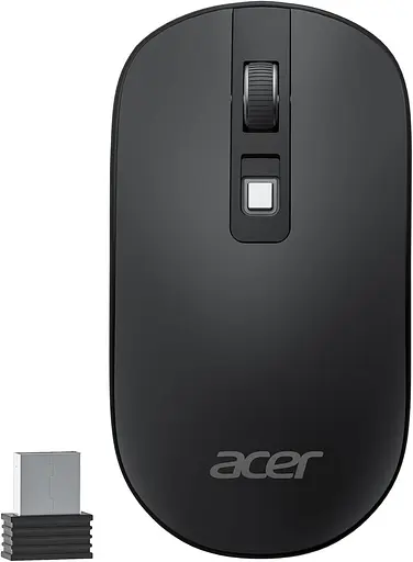 Бездротова комп'ютерна миша Acer, 2.4G Slim USB Wireless Mouse з USB-приймачем, 800/1200/1600 Оптична миша, що регулюється - фото 2