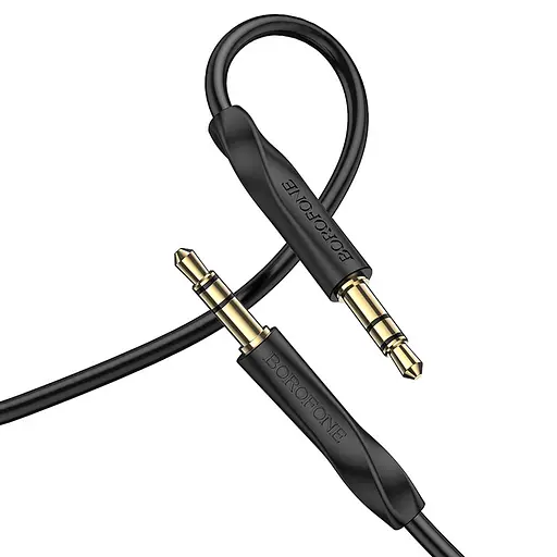 Аудіокабель BOROFONE BL16 Clear sound AUX audio cable Black - фото 3