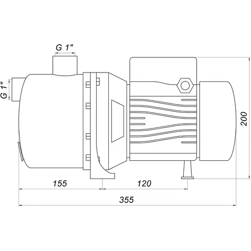 Поверхневий відцентровий насос Optima JET100S-PL (7579) [132991] - фото 5