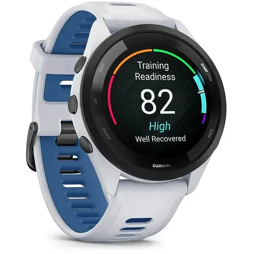 Смарт-часы Garmin Forerunner 265 с белым силиконовым ремешком. - фото 2