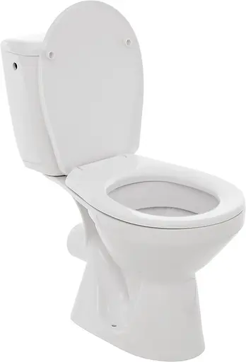 Унитаз-компакт Cersanit Kadda горизонтальный слив боковой подвод с сиденьнм полипропилен K33-005, Белый - фото 4