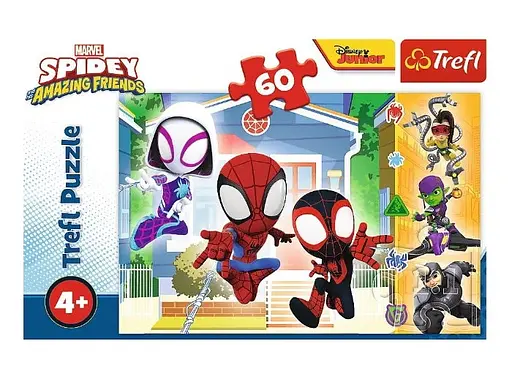 Пазл Trefl Світ павутиння Марвел: Спайдермен та друзі 60 ел. (17371) - фото 2