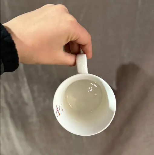 Чайный набор 2 чашки R36247 Зима керамика в подарочной упаковке 280 мл Белая - фото 2