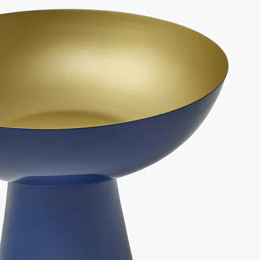 Фруктовница MBM HOME Элизиум железная глубокий синий - бронзовый 240х240х235 мм (BD-02 DEEP BLUE/BRONZE) - фото 3