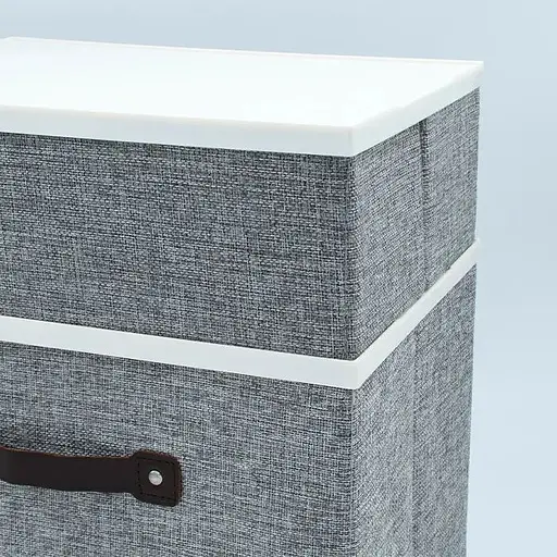 Короб для хранения Handy Home с пластиковой крышкой 33x23x22 см серый (EH-02L) - фото 6