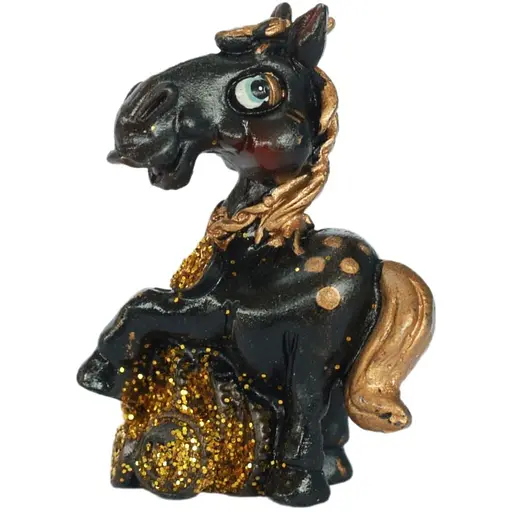 Сувенір Horse 5 см мікс золото/чорний в ящ. 3 види (520369)