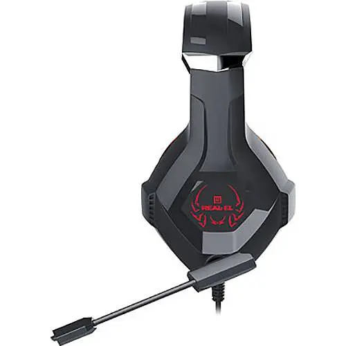 Гарнитура Real-EL GDX-7575 USB Black-Red (EL124100042) - фото 2