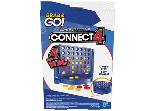 Настольная игра Hasbro Собери 4-ку (Четыре в ряд). Дорожная версия (Connect 4 Travel) (F8253) - фото 3
