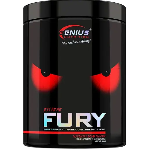 Передтренік Genius Nutrition Fury Extreme 2.0 Raspberry Bomb 400 г