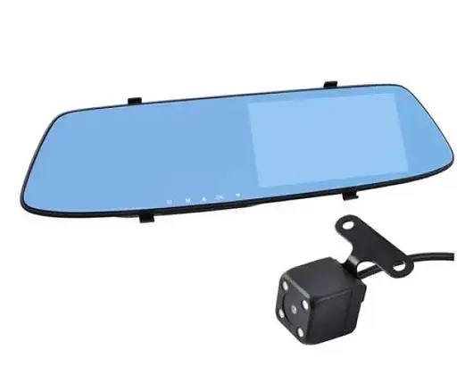 Зеркало заднего вида L502 DVR Видеорегистратор 4,3" 2 камеры - фото 10