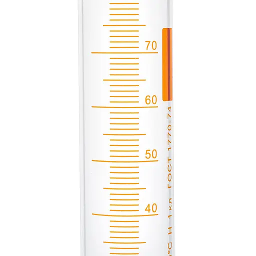 Мерный цилиндр колба для спиртометра виномера со стеклянным основанием 100 мл, Стеклоприбор 85561 - фото 2