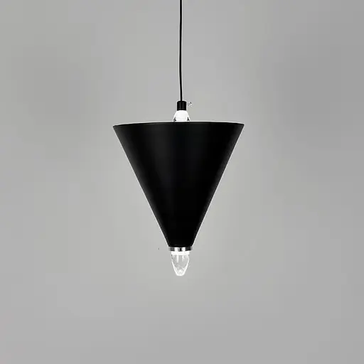 Чорний підвісний світильник із конусним дизайном Ø 17х25 см | Line F | Арт. MJ347/1 BK - фото 5