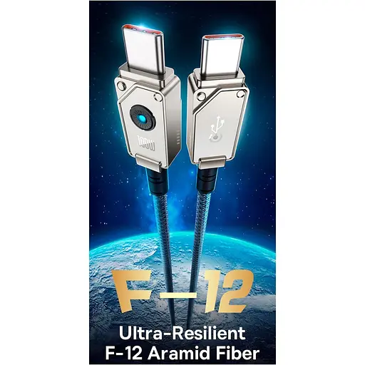 Кабель Baseus Unbreakable USB-C to USB-C 100W 2m Stellar White (P10355800221-01) [152050] - фото 19