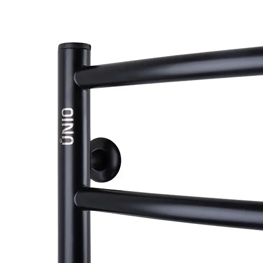 Електрична рушникосушка Unio LD ER 700-500-7 BLK Драбинка Дуга чорна, Чорний матовий, Праве, Електронний - фото 3