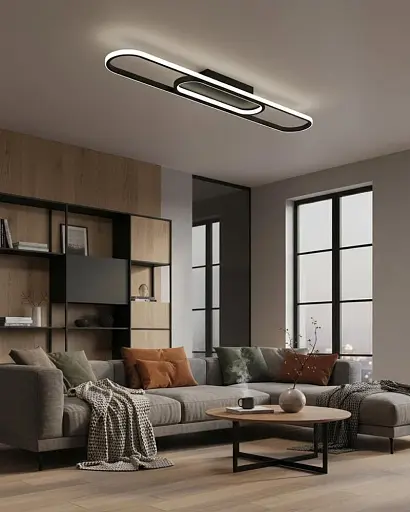 Люстра Goldlux 335197 Cordoba LED 1x26W 4000K 3900Lm IP20 черная - фото 3