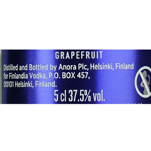 Водка Finlandia Grapefruit 37/5 % 0.05 л - фото 6