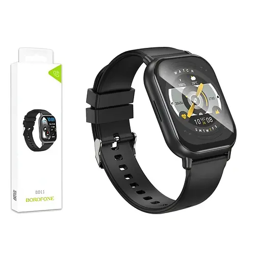 Смарт-годинник Borofone BD11 з дзвінками через Bluetooth чорний