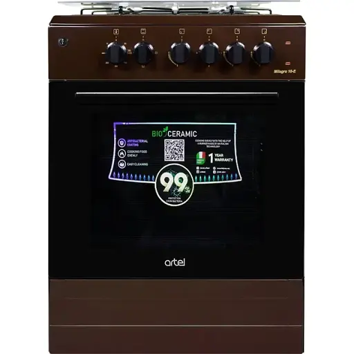 Плита комбінована Artel Milagro 10-E Brown - фото 1
