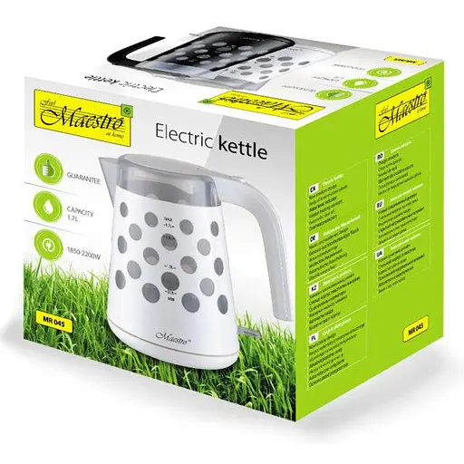 Электрочайник Maestro 2000 Вт дисковый 1.7 л. - фото 4